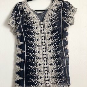 Stitched shear shirt